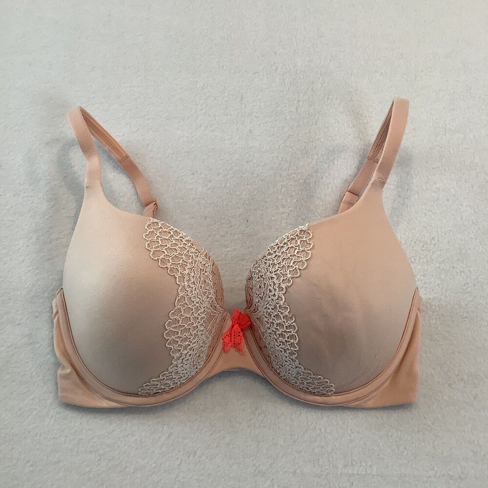 Victoria’s Secret Perfect Fit Bra Size 32DD Blush Pink Underwire Multi Way Strap